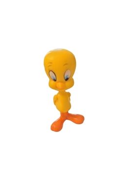 Vintage R Dakin & Co Warner Bros Tweety Bird Figure Hard Plastic Hong Kong READ